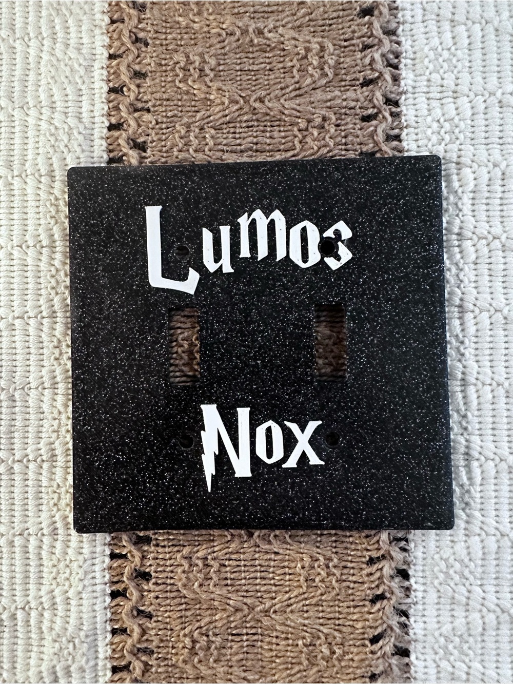 Harry Potter Lumos Nox Light Switch Cover